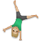 Man Cartwheeling- Medium-Light Skin Tone emoji on LG
